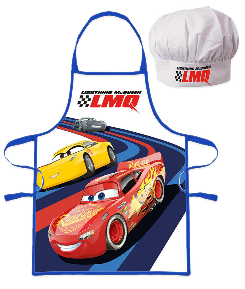 Disney Cars LMQ Παιδικό Σετ Ποδιάς Μαγειρικής 2 Τεμαχίων Μεγέθη 3 έως 8 ετών 5897786