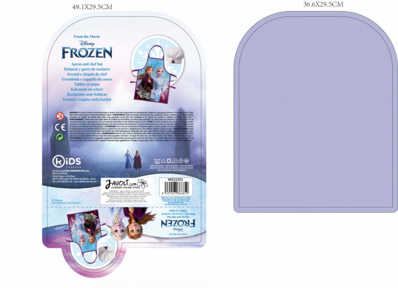 Disney Frozen Whispers Παιδικό Σετ Ποδιάς Μαγειρικής 2 Τεμαχίων Μεγέθη 3 έως 8 ετών 5897747