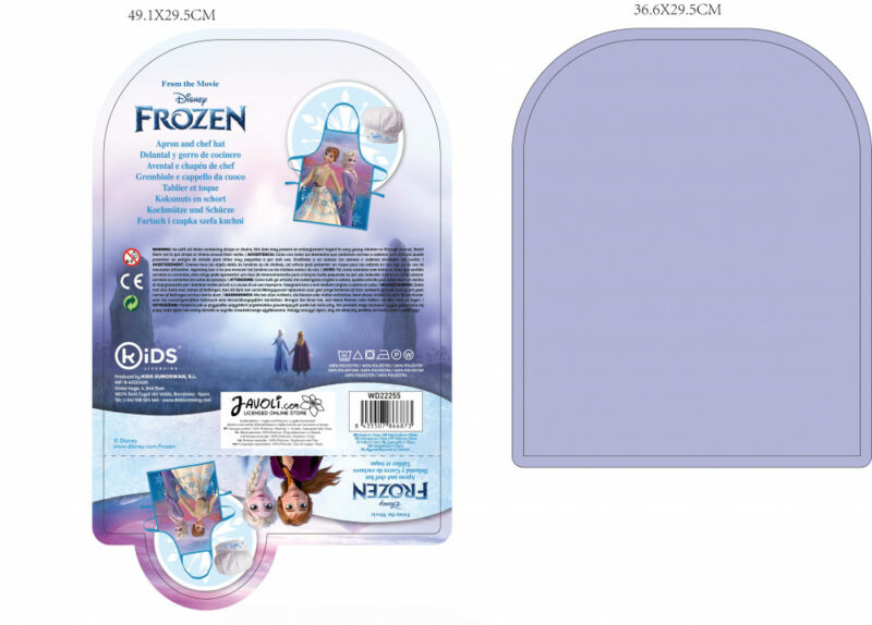 Disney Frozen Wind Παιδικό Σετ Ποδιάς Μαγειρικής 2 Τεμαχίων Μεγέθη 3 έως 8 ετών 5897750