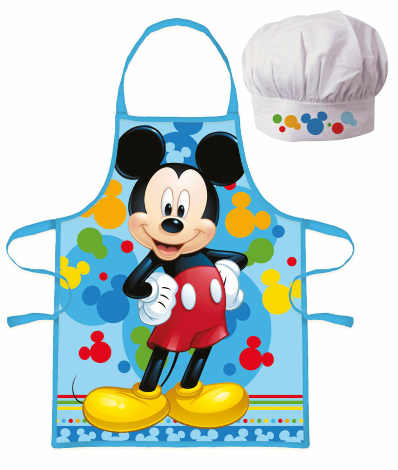 Disney Mickey Grinning Colors Παιδικό Σετ Ποδιάς Μαγειρικής 2 Τεμαχίων Μεγέθη 3 έως 8 ετών 5897763