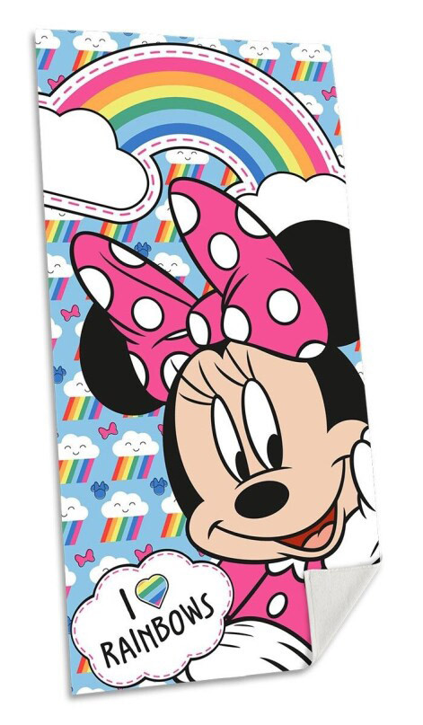 Disney Minnie Rainbows Πετσέτα Μπάνιου & Θαλάσσης 100% Βαμβάκι 70×140 cm 5898245