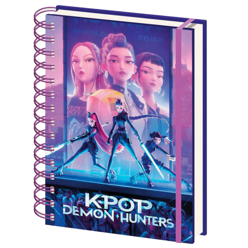 K-pop Demon Hunters World Tour Τετράδιο Σπιράλ με Γραμμές A5 5926459