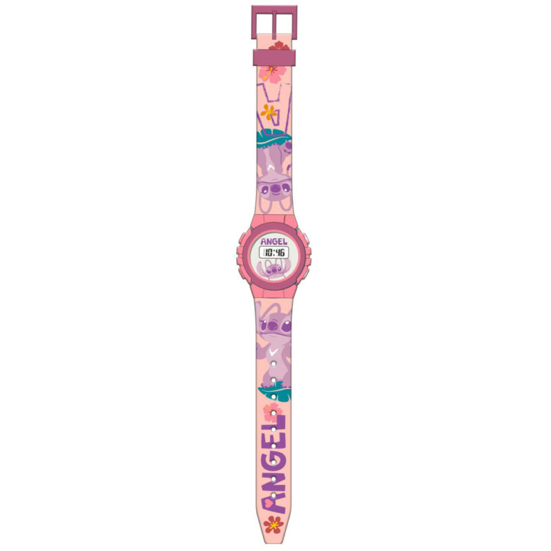 Disney Lilo and Stitch Pink Angel ψηφιακό ρολόι 5897193