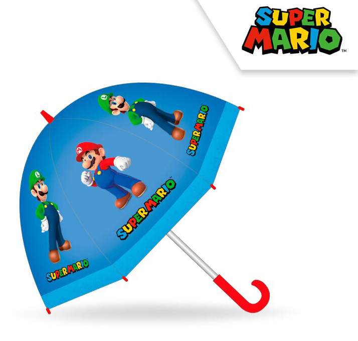 Super Mario Νίκη Παιδική Ομπρέλα Διαμέτρου 70 cm 5894163