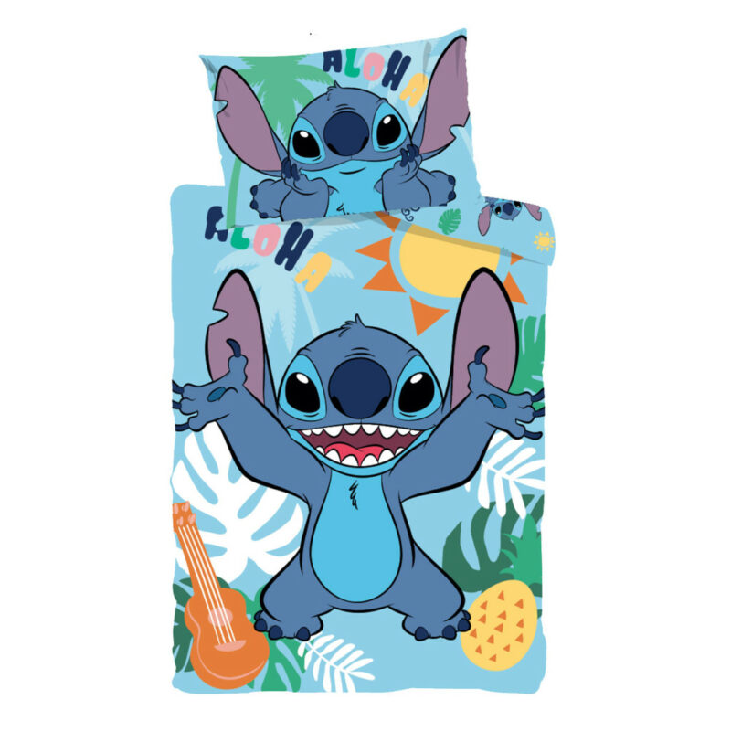 Disney Lilo and Stitch Tropical Paradise Βρεφικό Βαμβακερό Σετ Παπλωματοθήκης 2 Τεμαχίων 100×135 και 40×60 cm 5899573