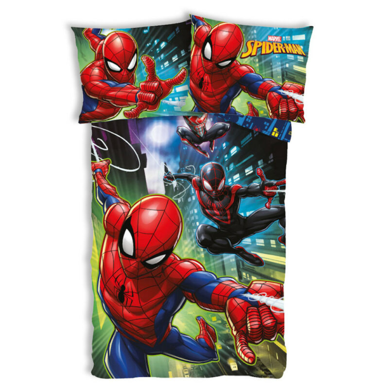 Spiderman Trie Guardians Σετ Μονή Παπλωματοθήκη Βαμβακερή 2 Τεμαχίων 140×200 και 70×90 cm 5899369