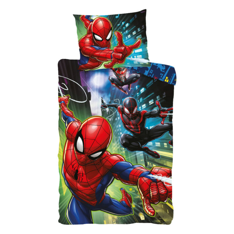 Spiderman Trie Guardians Σετ Μονή Παπλωματοθήκη Βαμβακερή 2 Τεμαχίων 140×200 και 70×90 cm 5899371