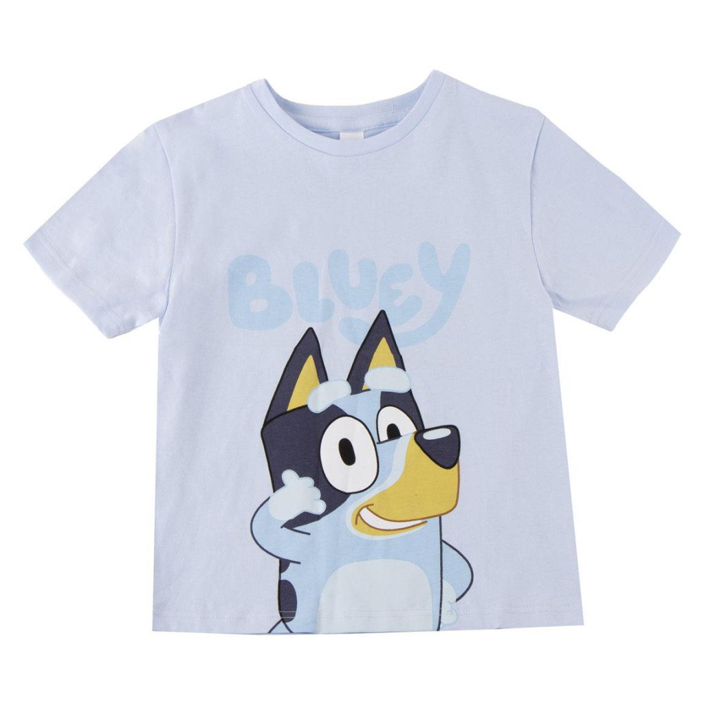 Bluey Smile Παιδικό Κοντομάνικο Μπλουζάκι Μπλε Μπλε