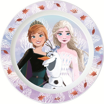 Disney Frozen Autumn leaves Πλαστικό πιάτο φαγητού για φούρνο μικροκυμάτων 22 cm 5895956