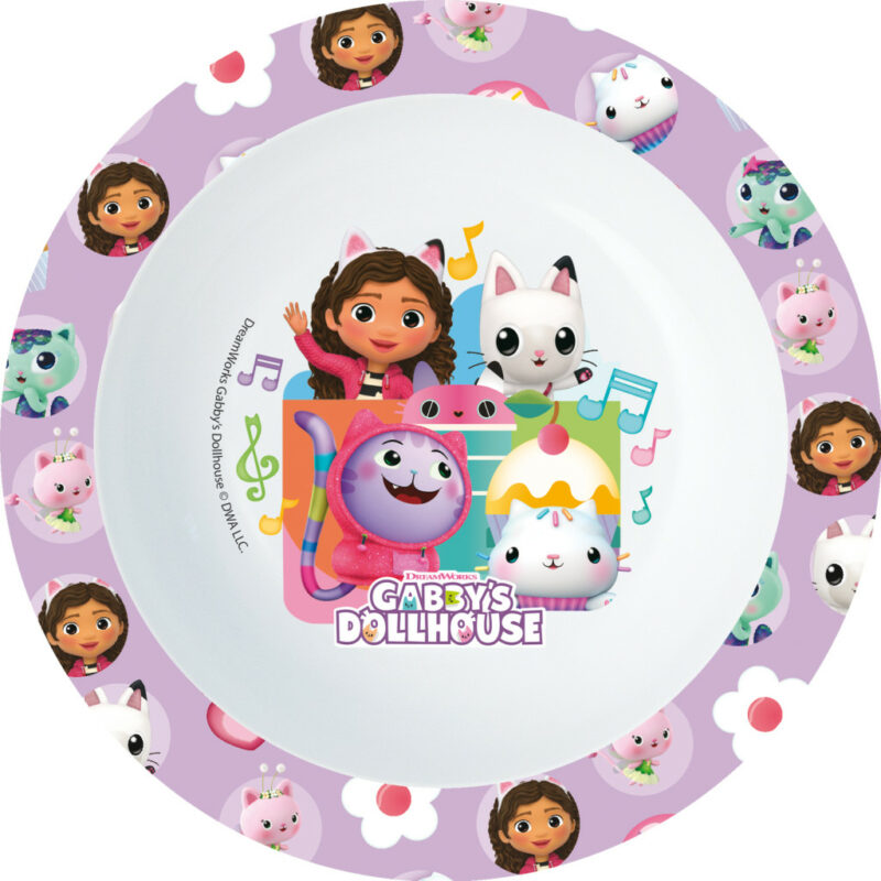 Gabby’s Dollhouse Kitty Magic Πλαστικό μπολ σούπας για φούρνο μικροκυμάτων 16 cm 5886997