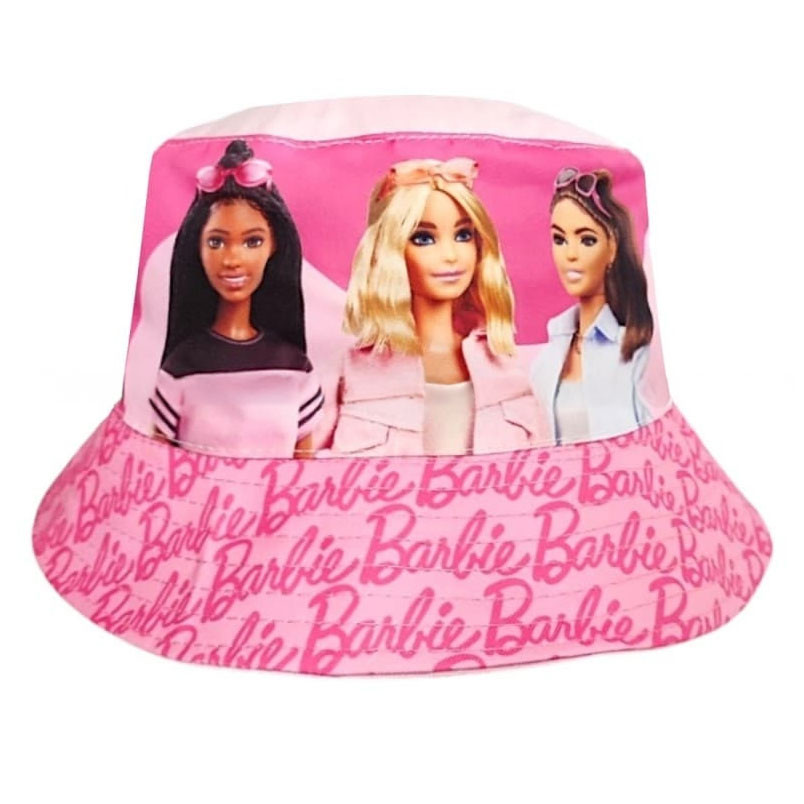 Barbie Trio Παιδικό Καπέλο Τύπου Bucket Υφασμάτινο Ροζ