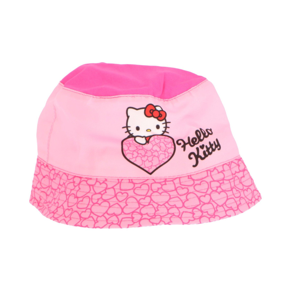 Hello Kitty Heart Παιδικό Καπέλο Bucket Υφασμάτινο Ροζ