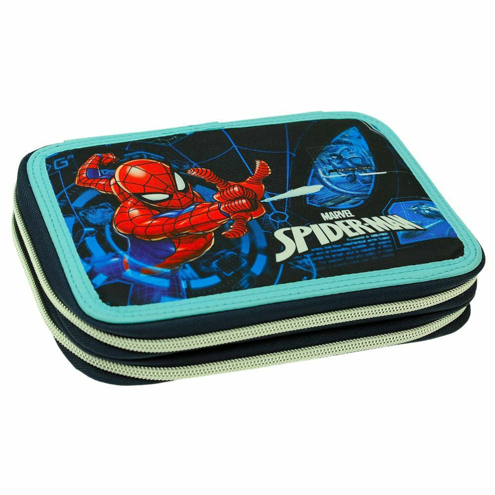 Spiderman Dark Κασετίνα Γεμάτη Μπλε 2 θέσεων 13 x 20 x 7 cm - Image 2