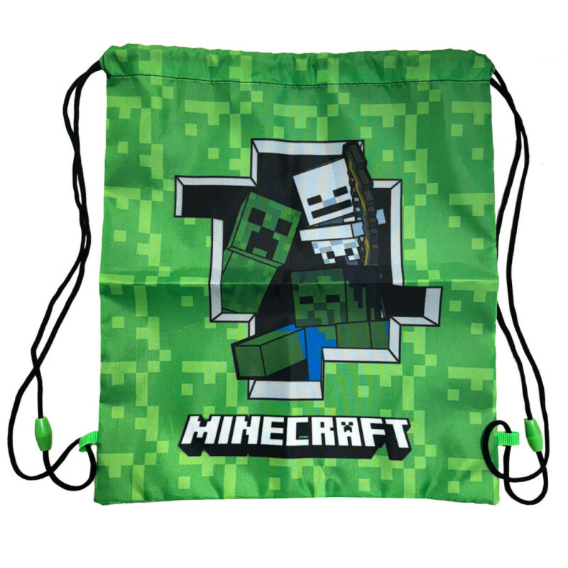 Minecraft Creeper Παιδική Αθλητική Τσάντα Γυμναστηρίου 32×37 cm 5895460