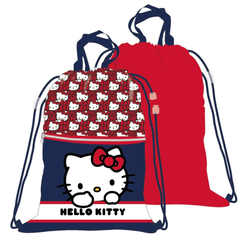 Hello Kitty Red Bow Deluxe Παιδική Αθλητική Τσάντα Γυμναστηρίου 45×34 5884539