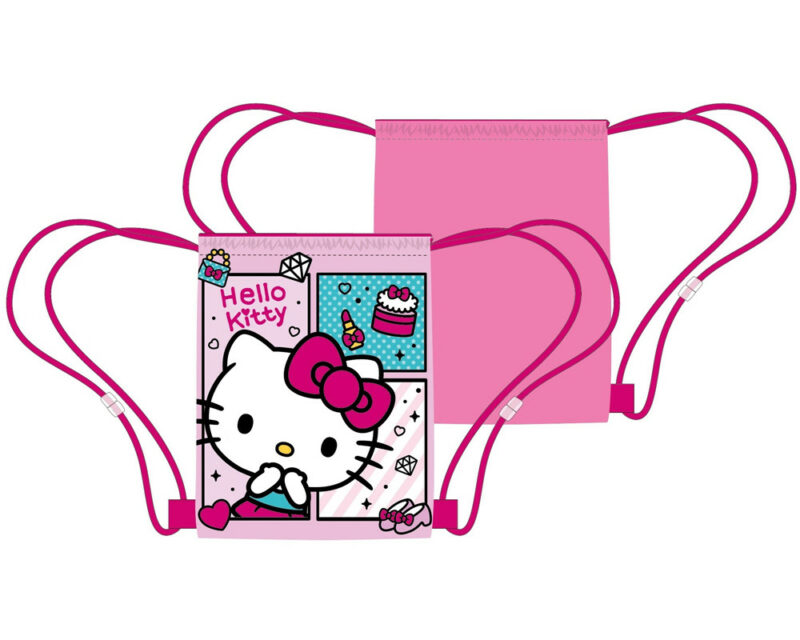 Hello Kitty Charming Παιδική Αθλητική Τσάντα Γυμναστηρίου 40×35 cm 5895440