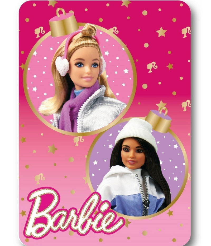 Barbie Winter Christmas Κουβέρτα Polar Fleece 100×140 cm 5886371