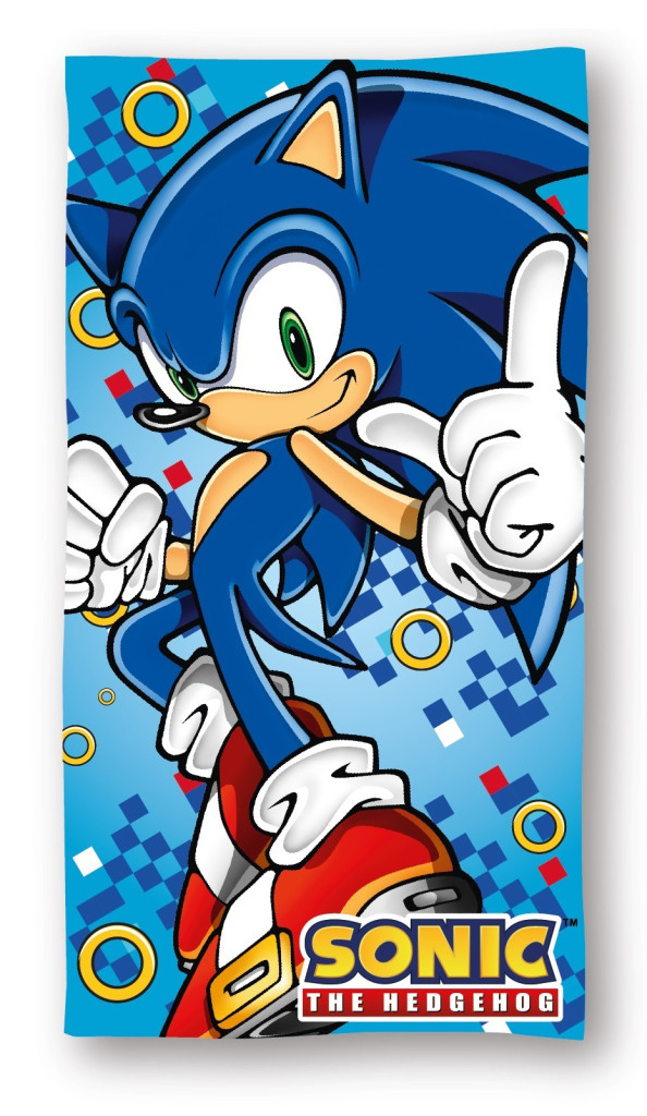 Sonic the Hedgehog Rush Πετσέτα Μπάνιου & Θαλάσσης (Fast Dry) 100% microfiber 70×140 cm