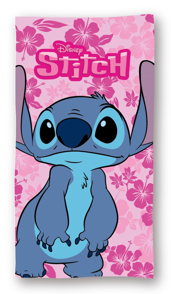 Disney Lilo & Stitch Floral Love Πετσέτα Μπάνιου & Θαλάσσης (Fast Dry) 100% microfiber 70×140 cm 5891929