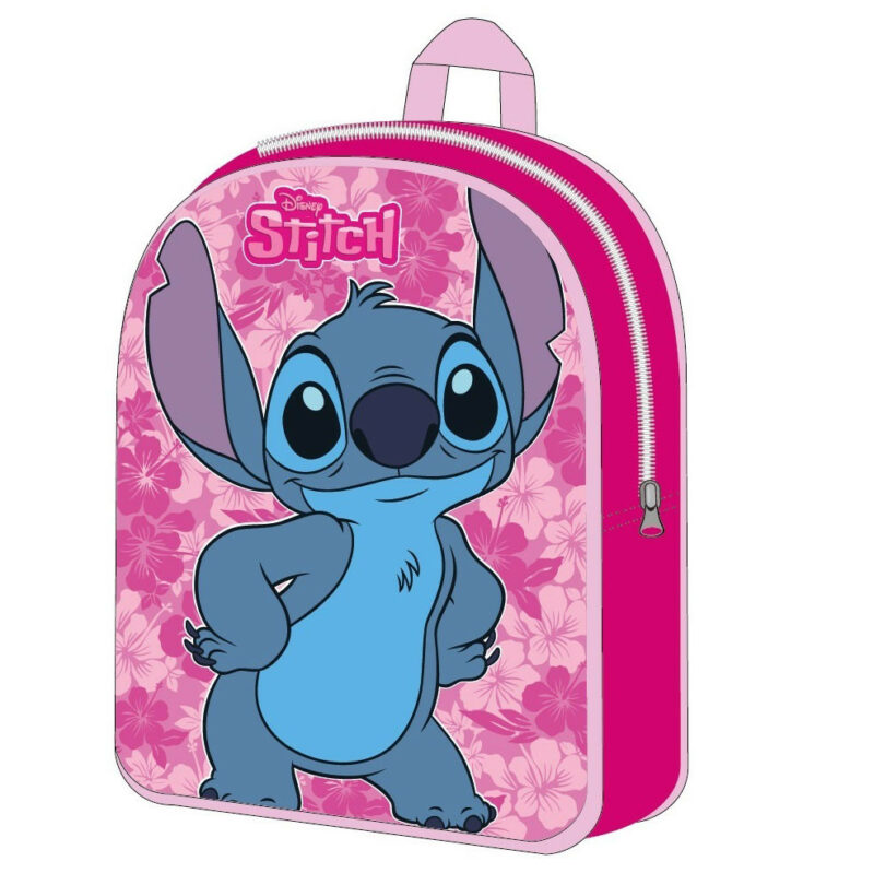 Disney Lilo & Stitch Pink Leaf Παιδικό Σακίδιο Πλάτης με 1 Θήκη 30×26×10 cm 5898077