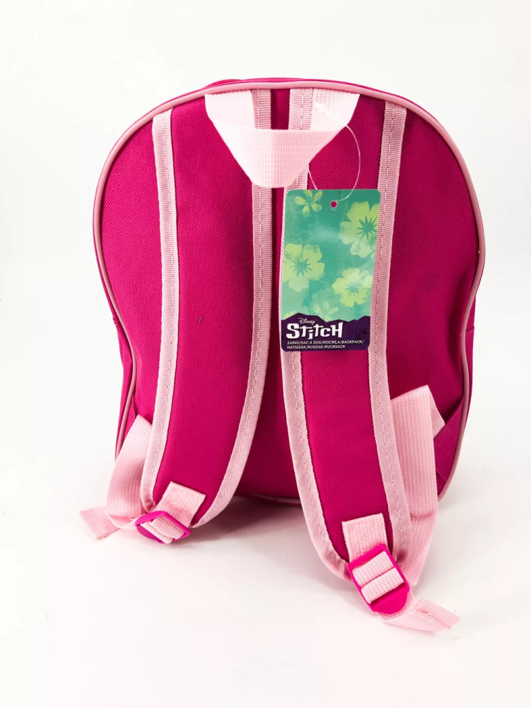 Disney Lilo & Stitch Pink Leaf Παιδικό Σακίδιο Πλάτης με 1 Θήκη 30×26×10 cm 5898080