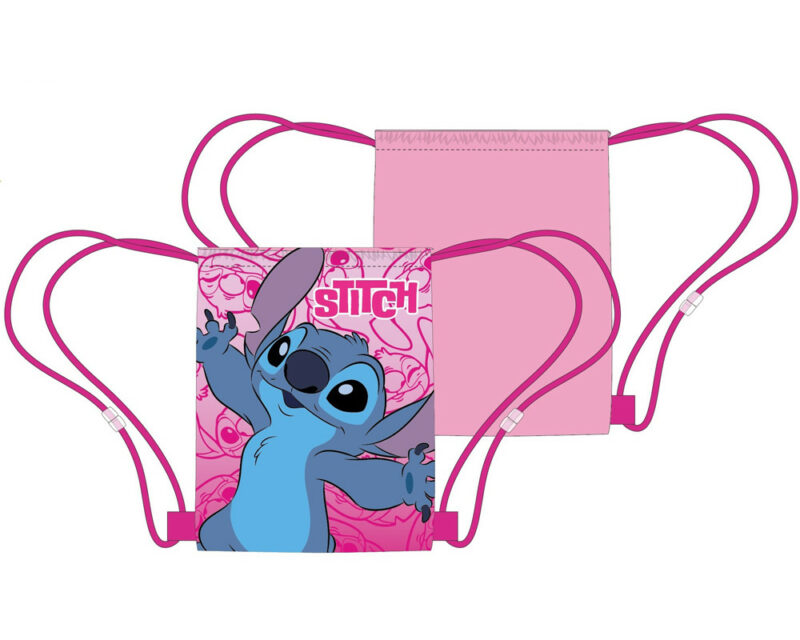 Disney Lilo & Stitch Pink Planet Παιδική Αθλητική Τσάντα Γυμναστηρίου 40×35 cm 5895401