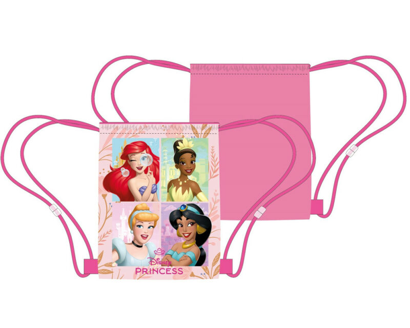 Disney Princess Castle Cuties Παιδικό Αθλητικό Σακίδιο Πλάτης με Κορδόνια 40×35 cm 5895375