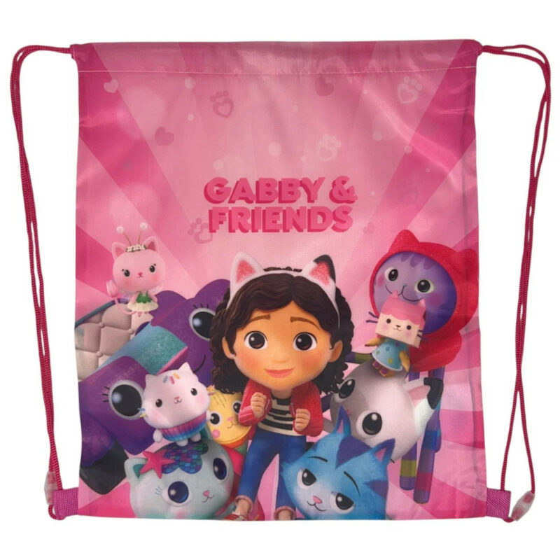 Gabby’s Dollhouse Colorful World Παιδική Αθλητική Τσάντα Γυμναστηρίου 40×35 cm 5895436
