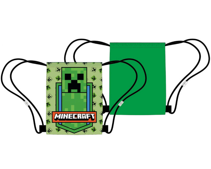 Minecraft Green Zone Παιδικό Αθλητικό Σακίδιο Πλάτης με Κορδόνια 40×35 cm 5895473