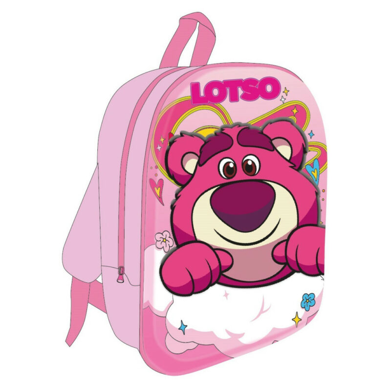 Disney Toy Story Lotso 3D Παιδικό Σακίδιο Πλάτης με 1 Θήκη 30×26×10 cm 5884768