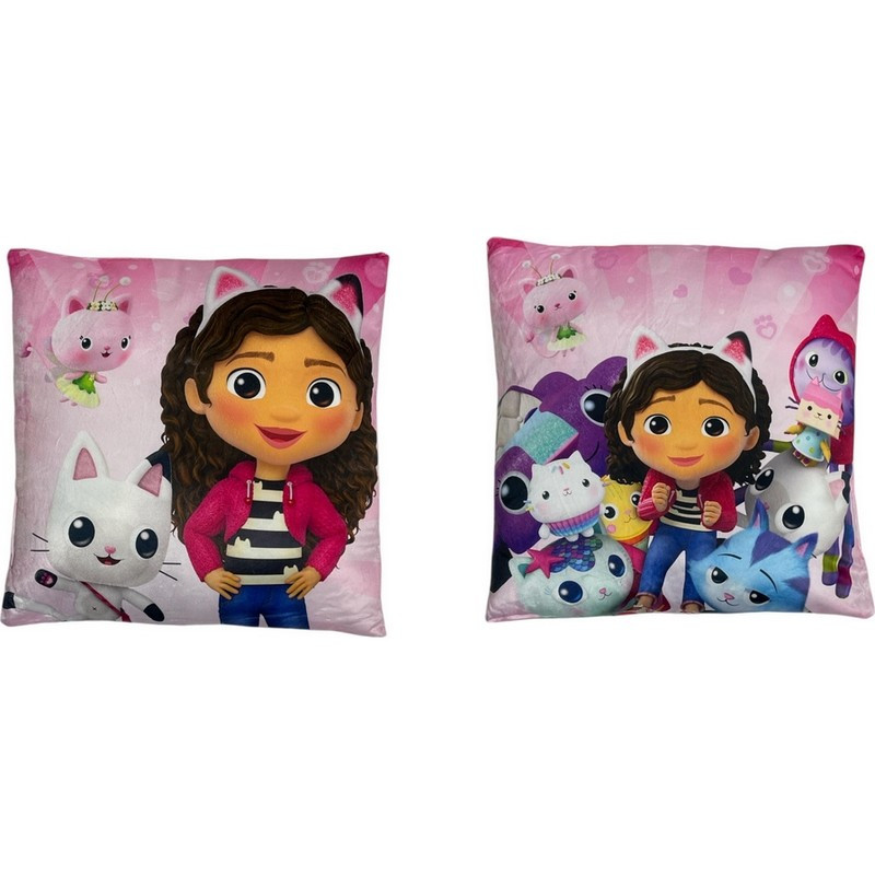 Gabby’s Dollhouse Happiness Διακοσμητικό μαξιλάρι 38×38 cm 5890311