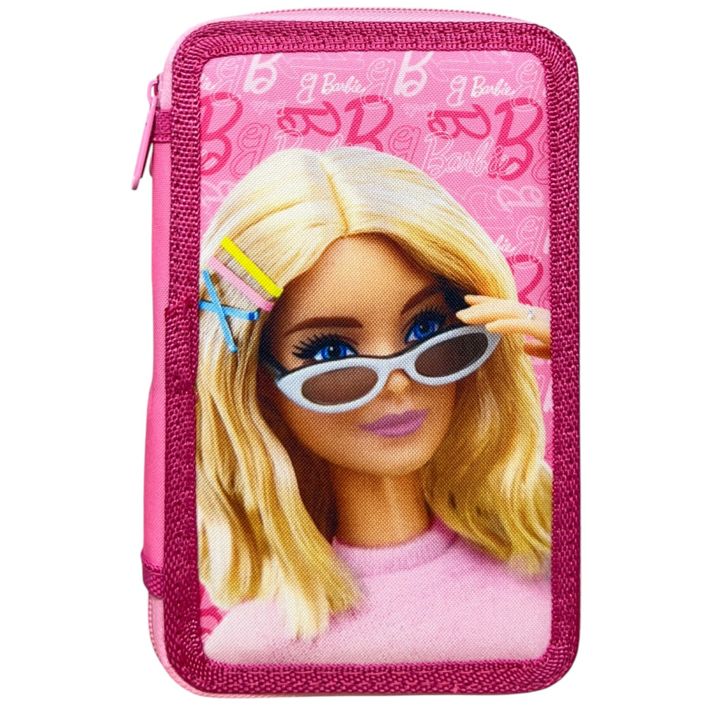 Barbie Glam Style Γεμάτη Τριώροφη Κασετίνα 45 Τεμαχίων 13×20×6 cm