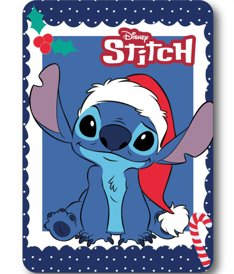 Disney Lilo and Stitch Holiday Christmas Κουβέρτα Polar Fleece 100×140 cm 5886383