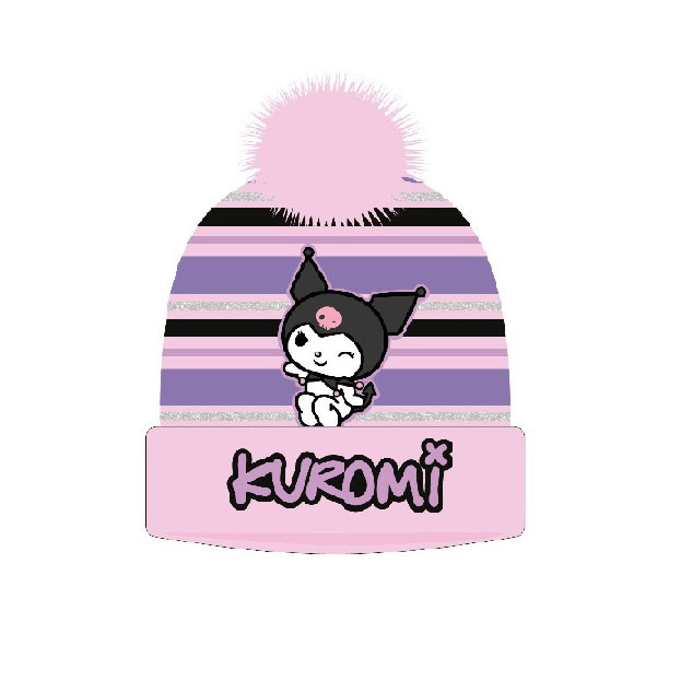 Hello Kitty Kuromi ροζ παιδικό σκουφάκι 5886671