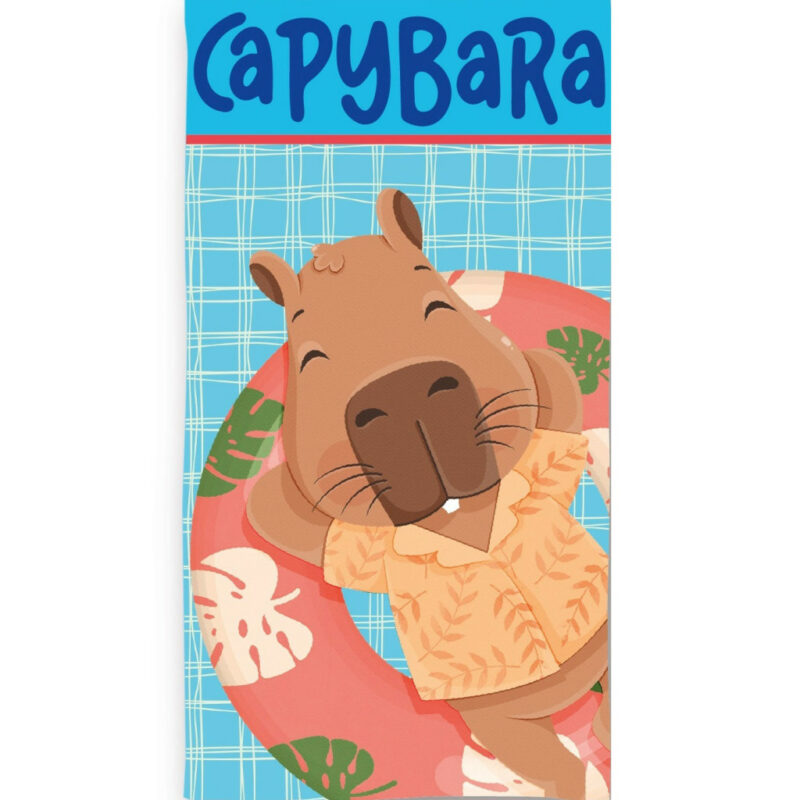 Capybara Float Fun Πετσέτα Μπάνιου & Θαλάσσης (Fast Dry) 100% microfiber 70×140 cm 5894595