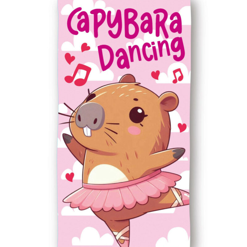 Capybara Dancing Πετσέτα Μπάνιου & Θαλάσσης (Fast Dry) 100% microfiber 70×140 cm 5905488
