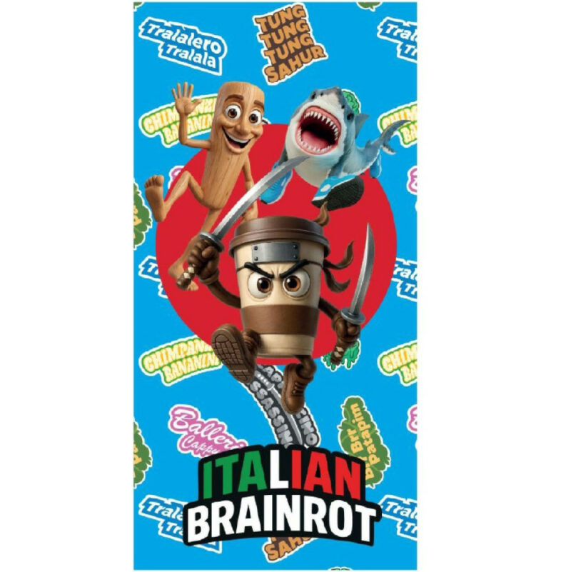 Brainrot Meme Madness Πετσέτα Μπάνιου & Θαλάσσης (Fast Dry) 100% microfiber 70×140 cm 5894576