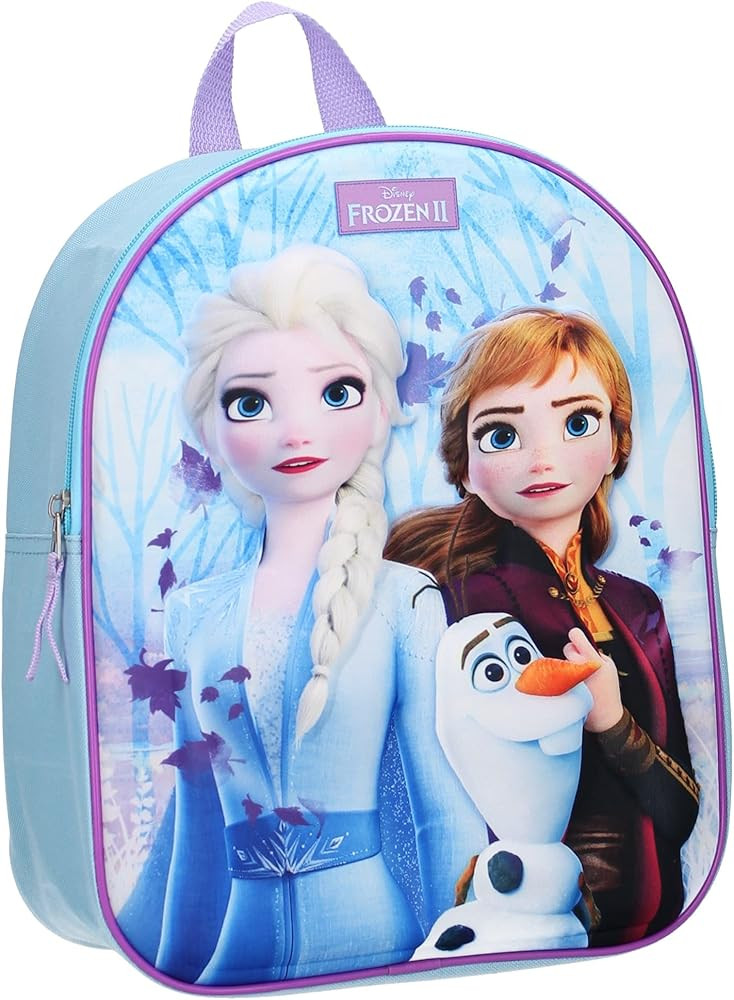 Disney Frozen Ice Kingdom 3D Παιδικό Σακίδιο Πλάτης με 1 Θήκη 30×26×10 cm 5894538