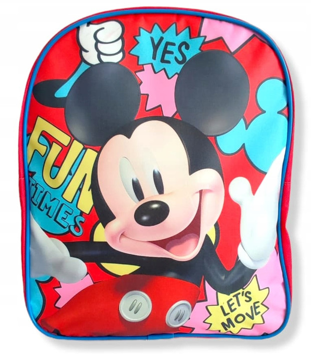 Disney Mickey Let’s Move Παιδικό Σακίδιο Πλάτης με 1 Θήκη 30×26×10 cm 5905343