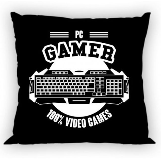 Gamer Black Μαξιλαροθήκη Διακοσμητική για παιδικό δωμάτιο 40×40 cm 5897170