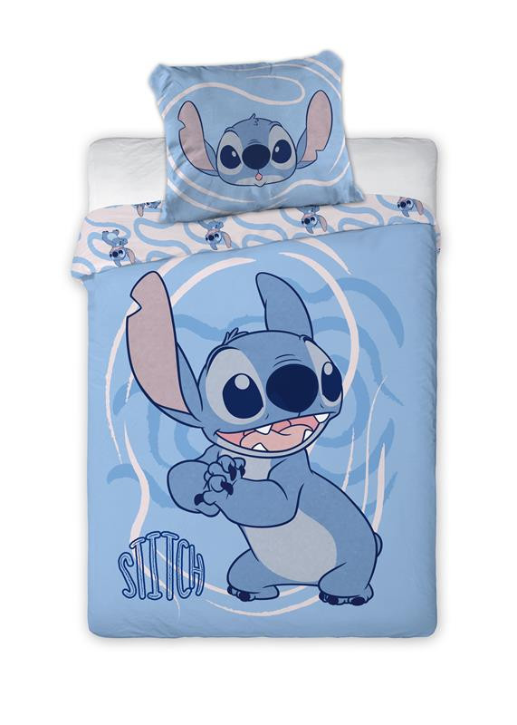 Disney Lilo and Stitch Whirlwind Βρεφικό Βαμβακερό Σετ Παπλωματοθήκης 2 Τεμαχίων 100×135 και 40×60 cm 5899575