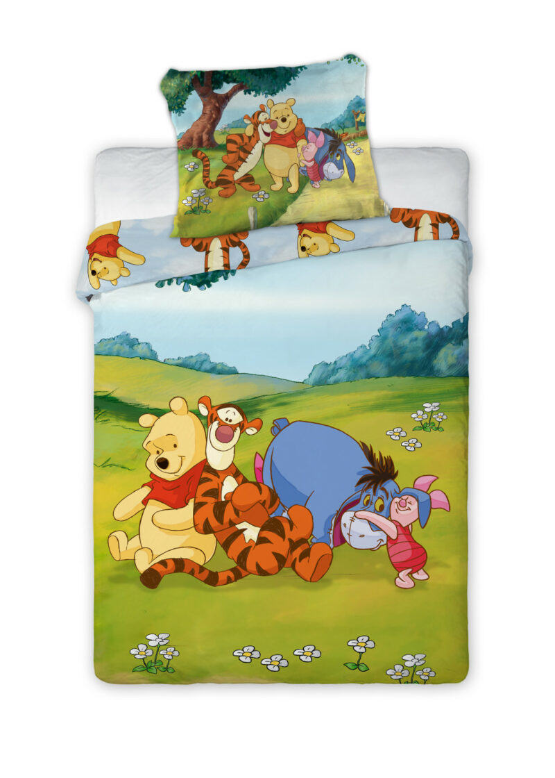 Disney Winnie the Pooh Sunny Meadow Βρεφικό Βαμβακερό Σετ Παπλωματοθήκης 2 Τεμαχίων 100×135 και 40×60 cm 5899585