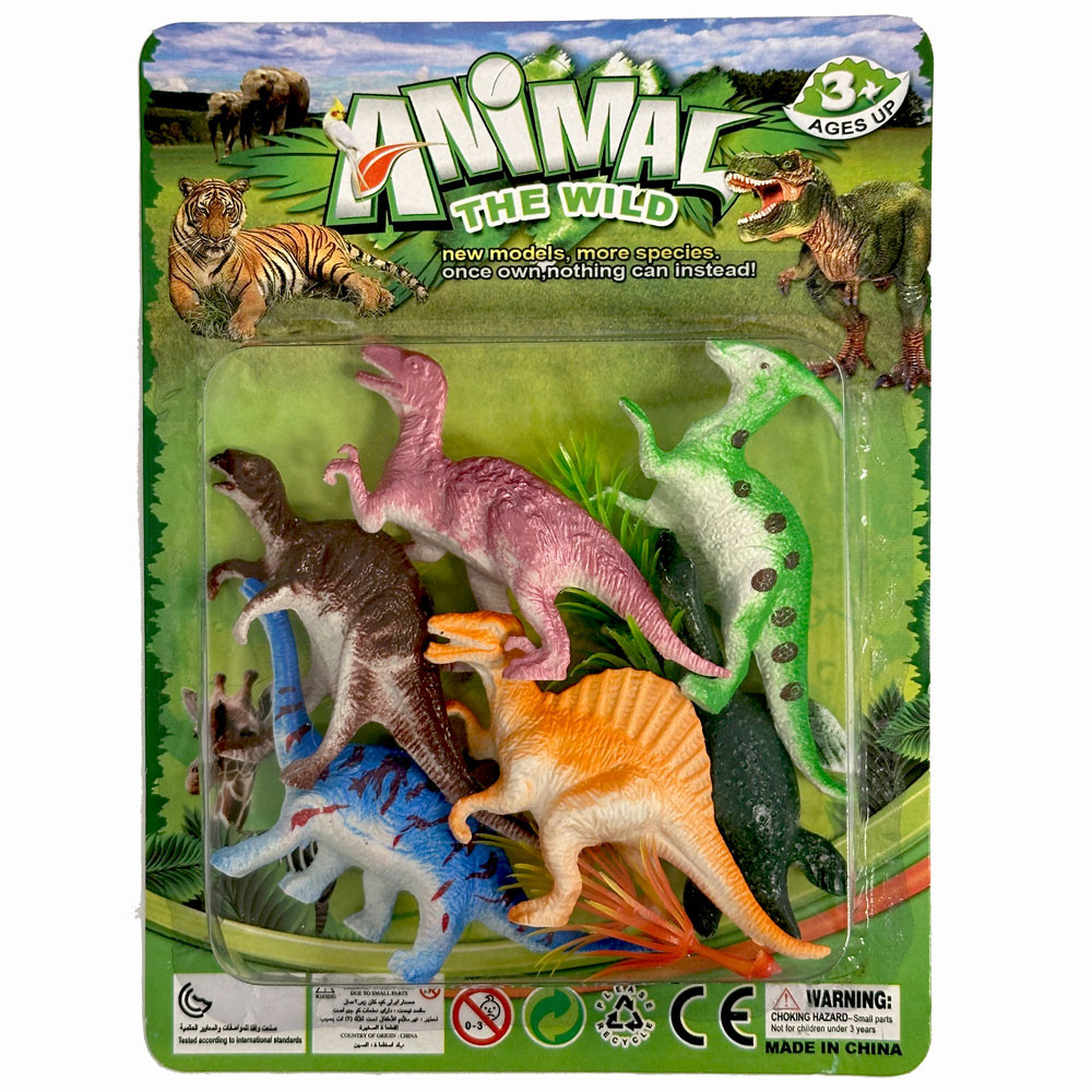 Dinosaur Σετ Πλαστικών Φιγούρων 6 Τεμαχίων σε Κουτί