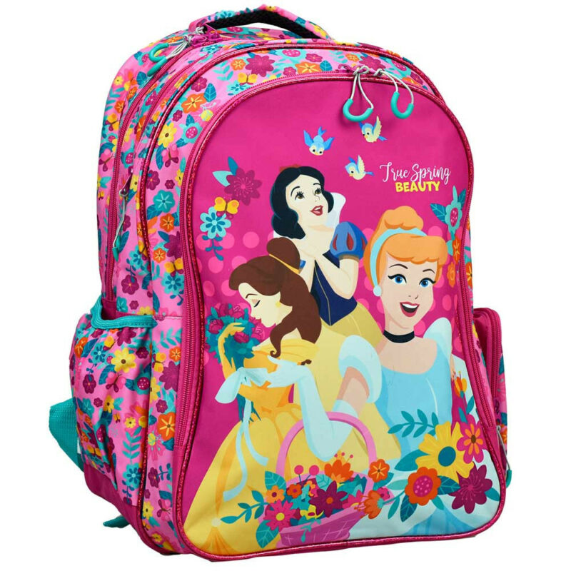 Disney Princess Spring Σχολική Τσάντα Πλάτης με 3 Θήκες 43×30×17 cm 5873245