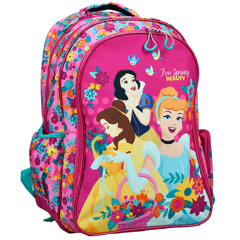 Disney Princess Spring Σχολική Τσάντα Πλάτης με 3 Θήκες 43×30×17 cm