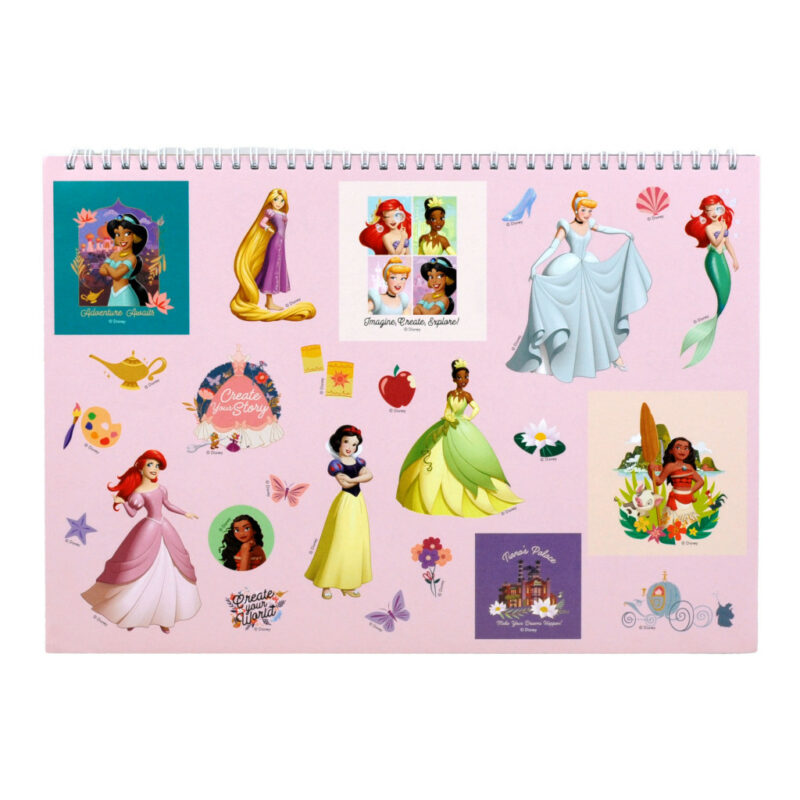 Disney Princess Your World A4 Σπιράλ Μπλοκ Ζωγραφικής 40 Φύλλα με Αυτοκόλλητα 5885781