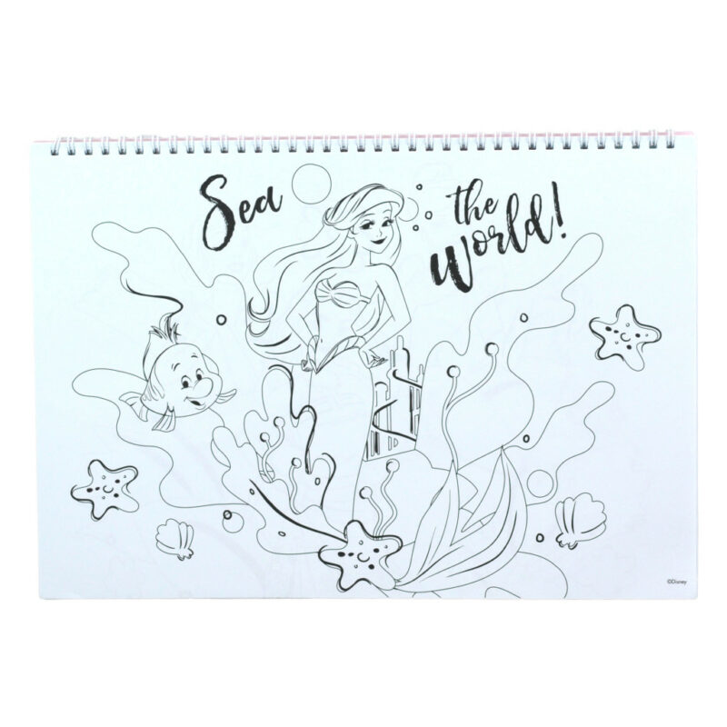 Disney Princess Your World A4 Σπιράλ Μπλοκ Ζωγραφικής 40 Φύλλα με Αυτοκόλλητα 5885782