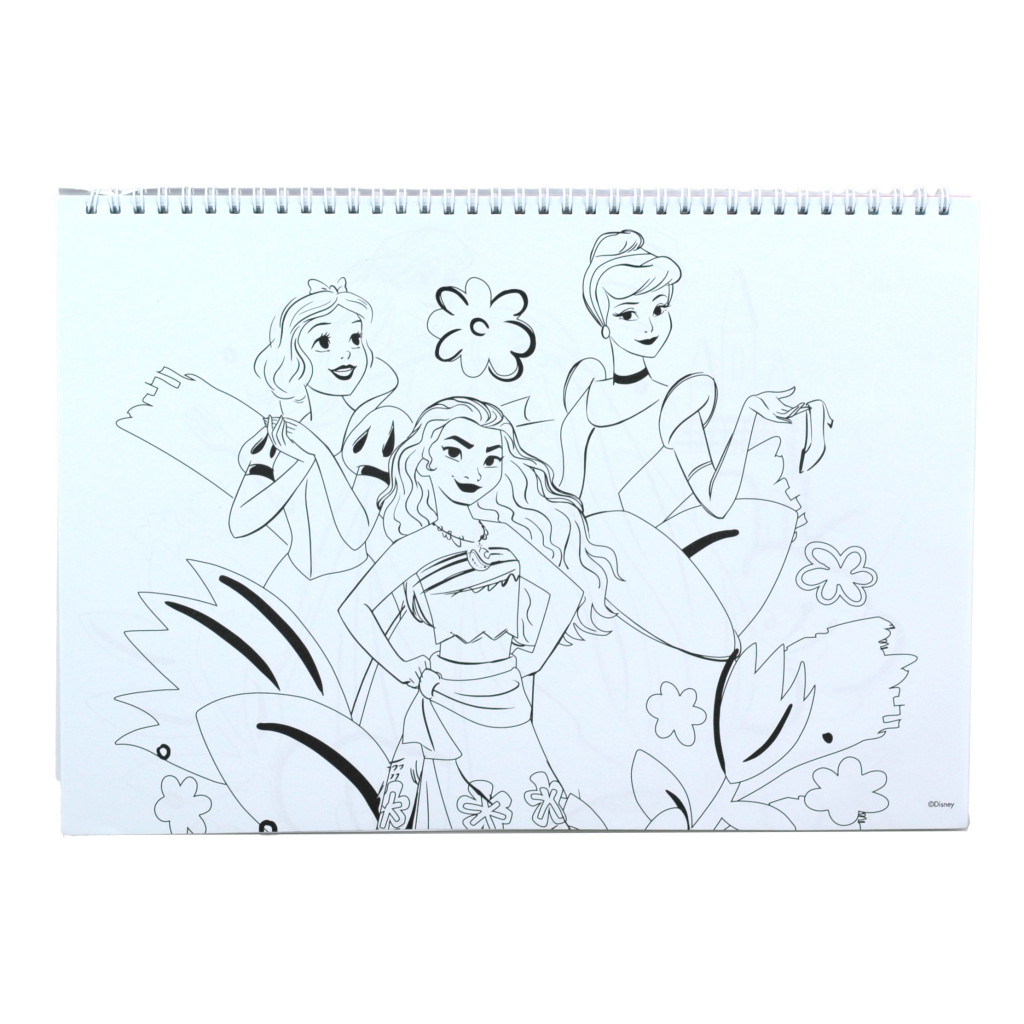 Disney Princess Your World A4 Σπιράλ Μπλοκ Ζωγραφικής 40 Φύλλα με Αυτοκόλλητα - Image 5