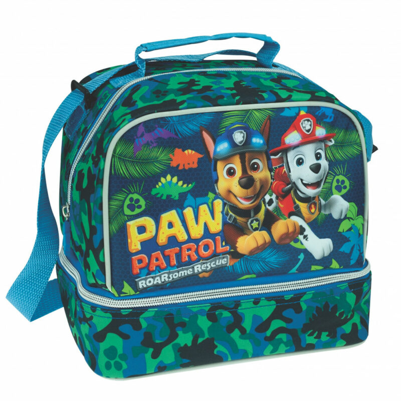 Paw Patrol Dino Rescue Ισοθερμική Τσάντα Φαγητού με 2 Θήκες 20×15×21 cm 5872383