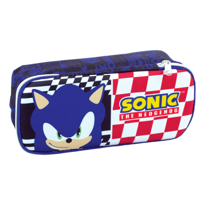 Sonic the Hedgehog Classic Παιδική Κασετίνα με 2 Θήκες 26×6×10 cm 5894627